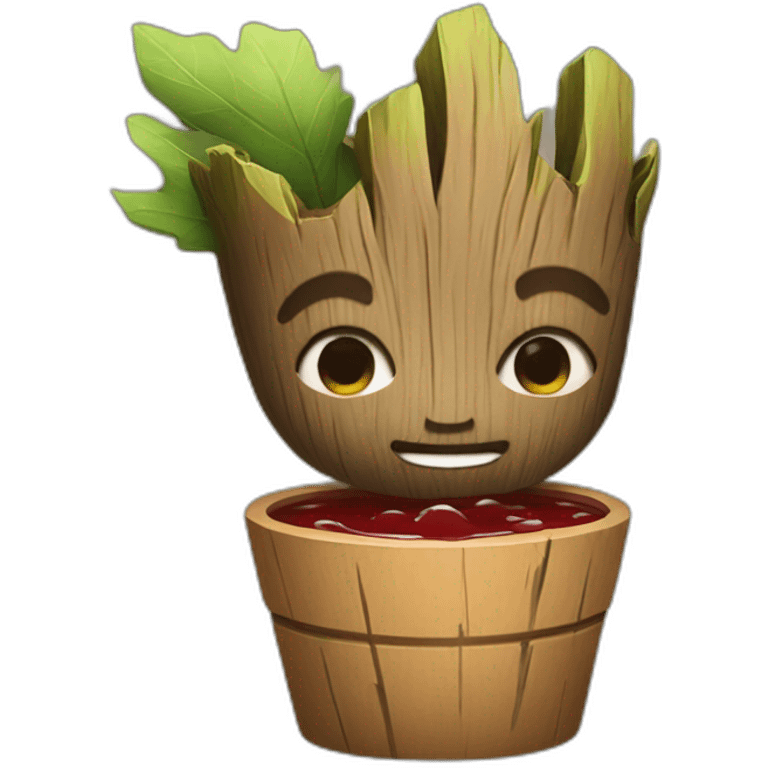 groot drink a slap emoji