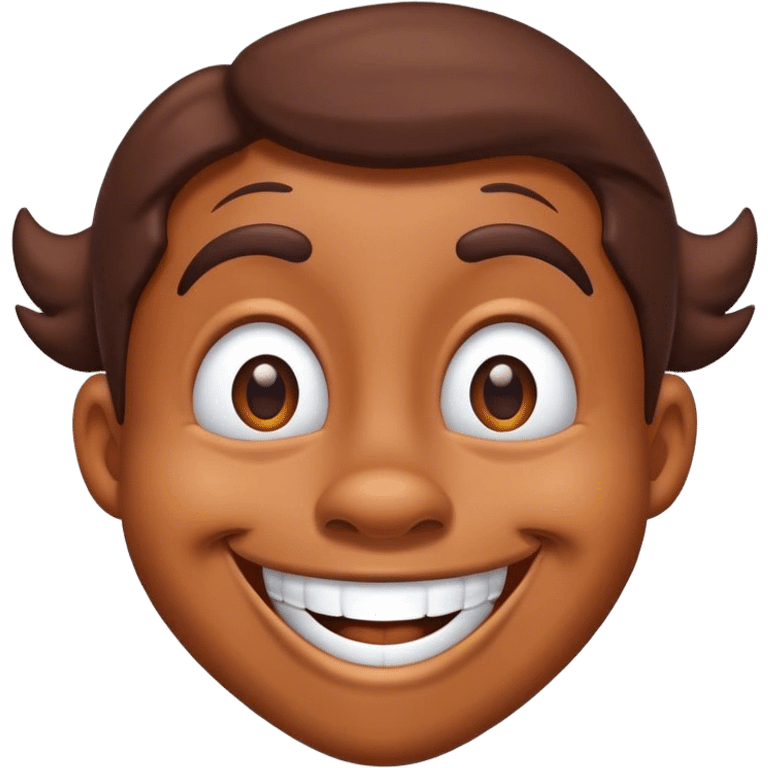 Goofy smiling emoji