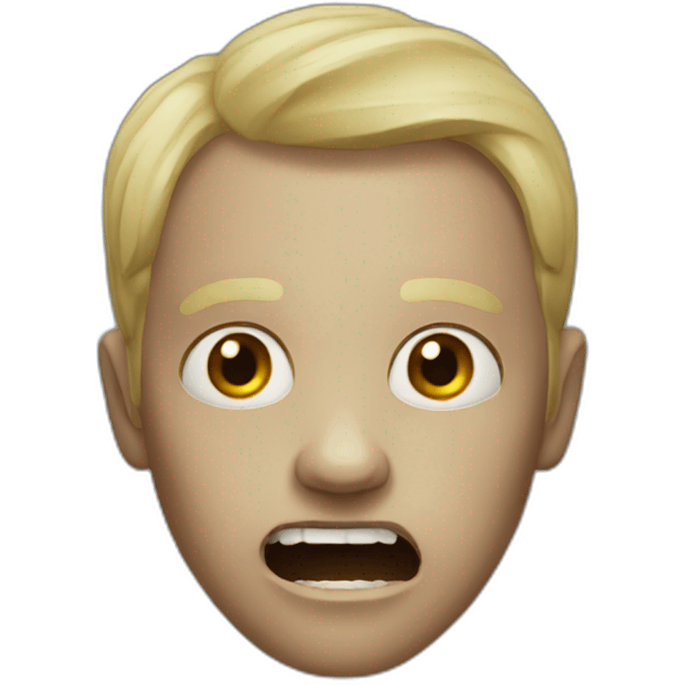 Terrifying person emoji