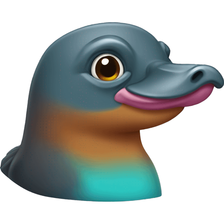 Colorful platypus emoji