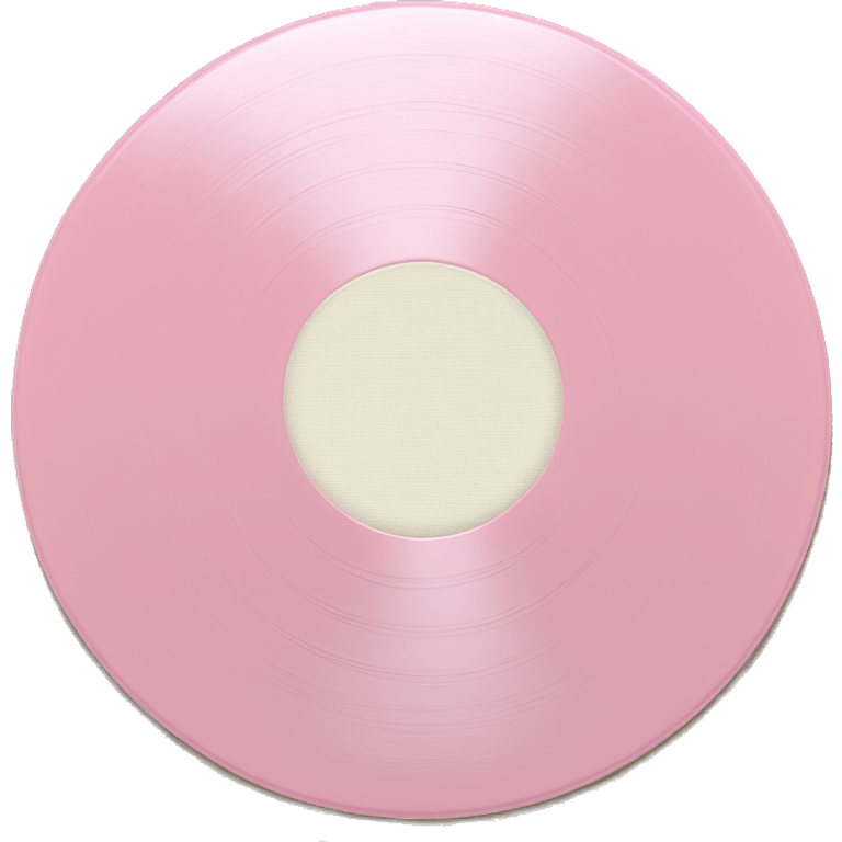 Light pink vinyl record emoji