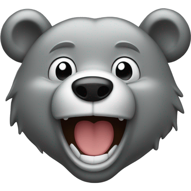 realistic-grey-bear-laughing-with-tears  emoji