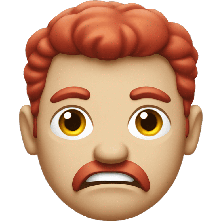 red irish angry man  emoji