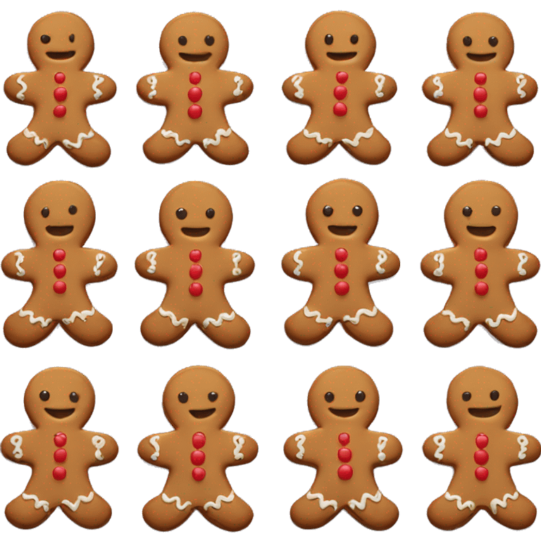 Gingerbread cookie emoji