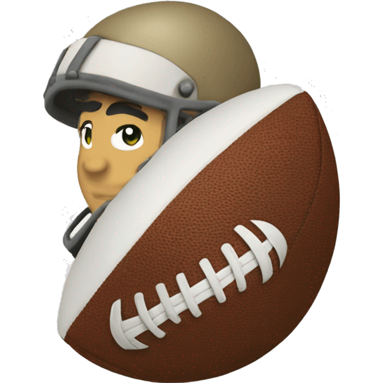 Throw football emoji