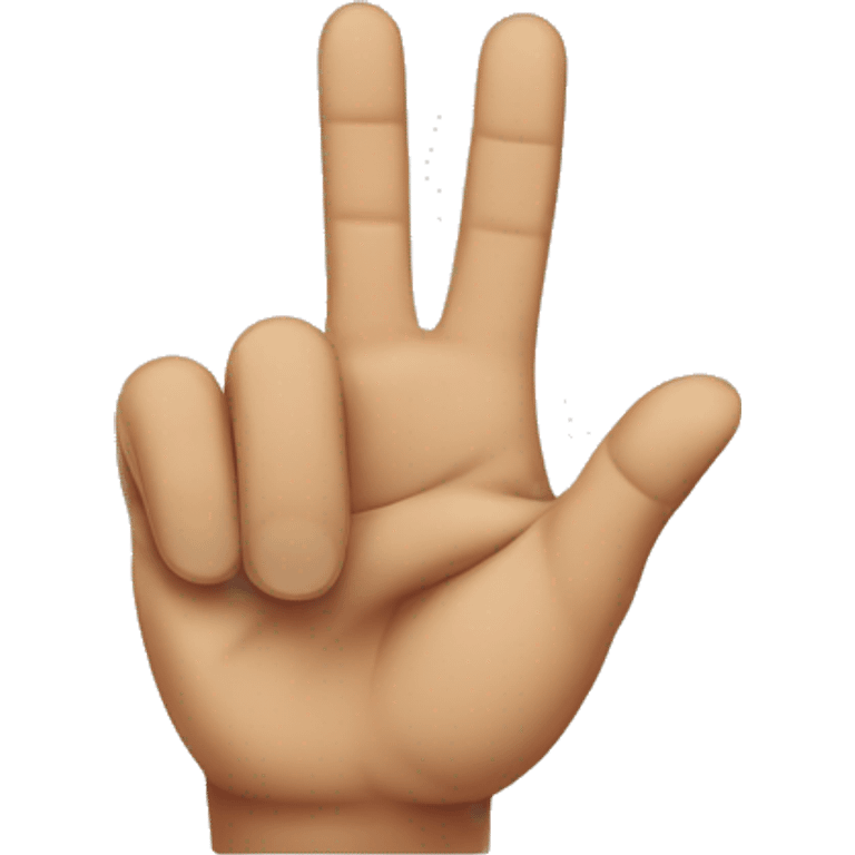 Two pointer fingers on a table emoji