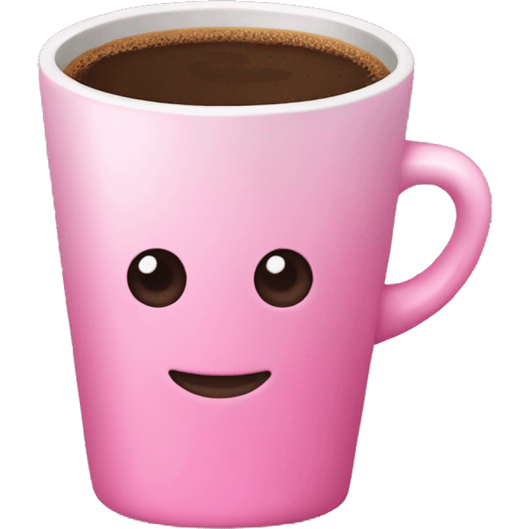 Pink coffee emoji