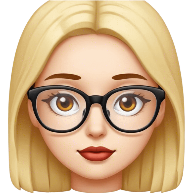 girl with glasses emoji