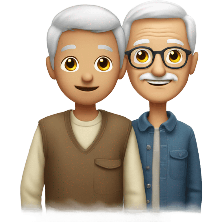  Grandpa with boy emoji