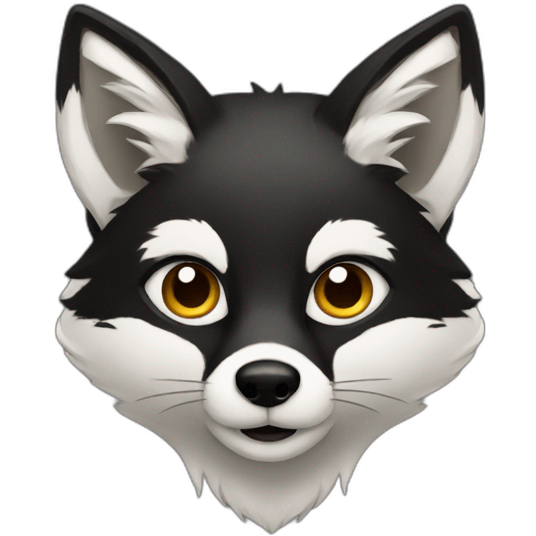  black fox emoji