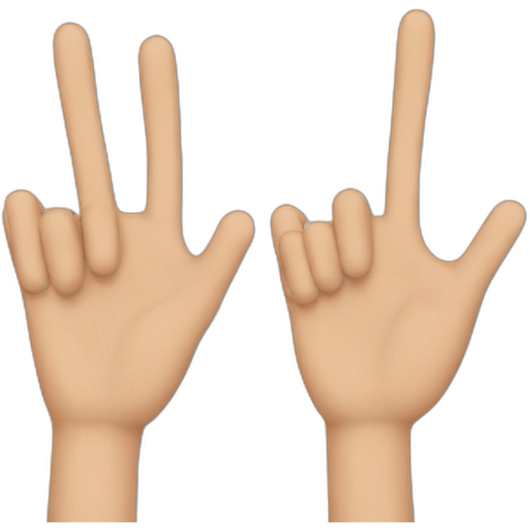 3 fingers  emoji