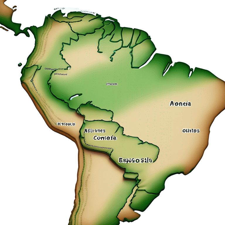 South America continent map emoji