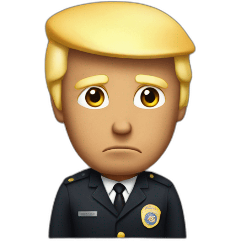 donald-trump-arrested emoji