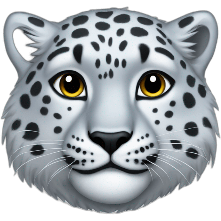 snow leopard head emoji