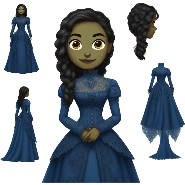 gamora Victorian dress elegant blue  emoji