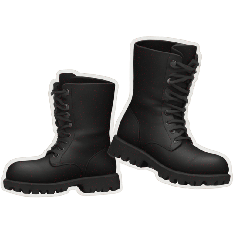 Black boots emoji