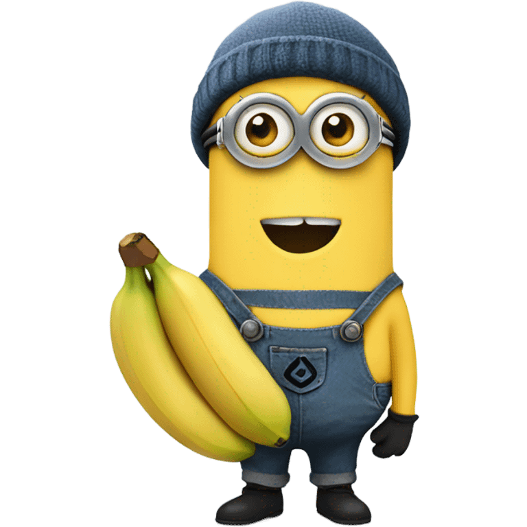 minion with banana in hand emoji