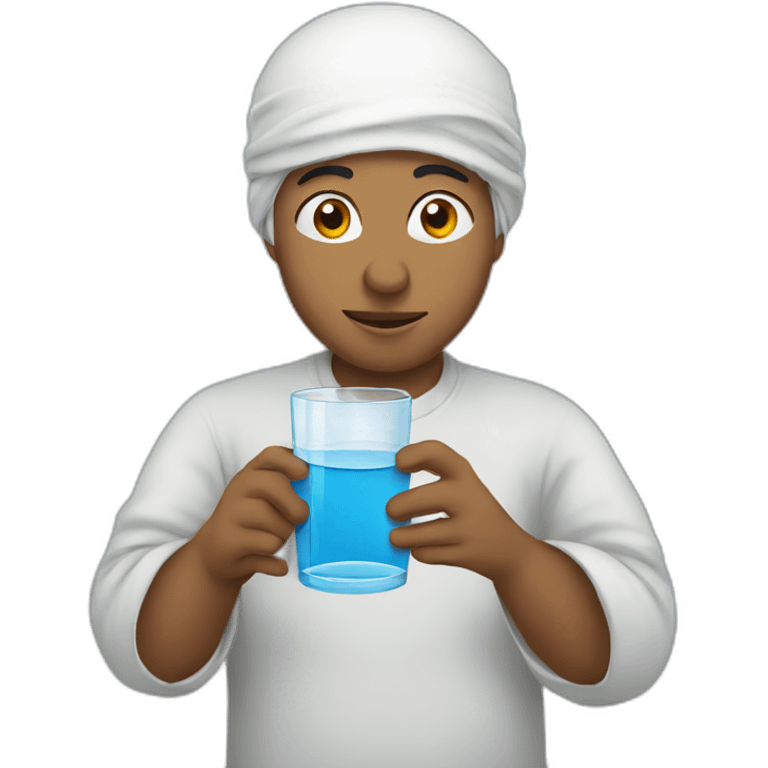 muslim-drinking-water emoji