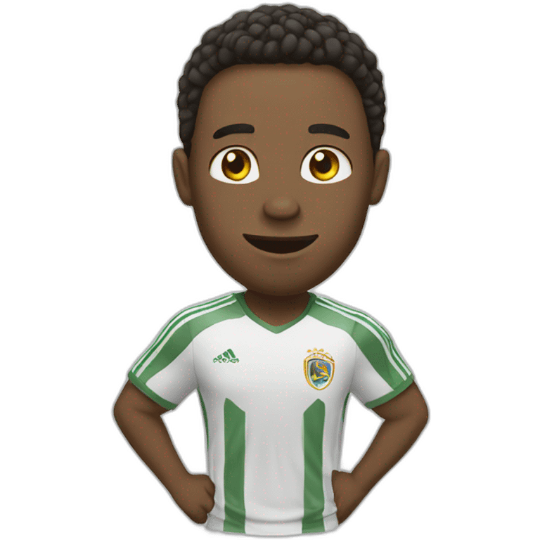 Jugando futbol emoji