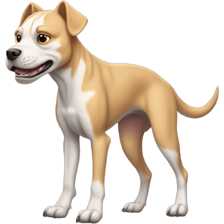 Velociraptor pit bull dog emoji