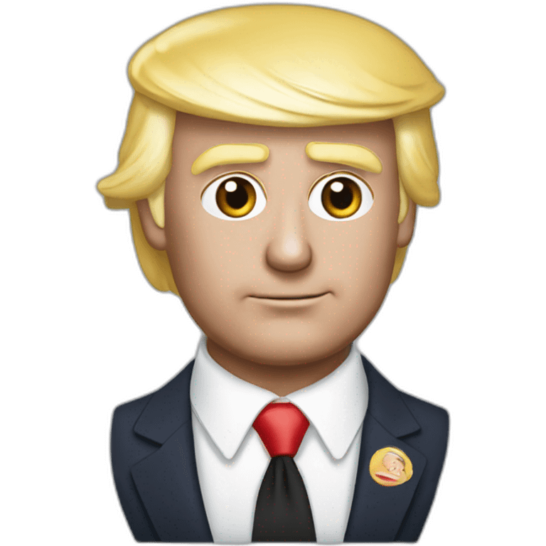 Trump crachant sur Macron emoji