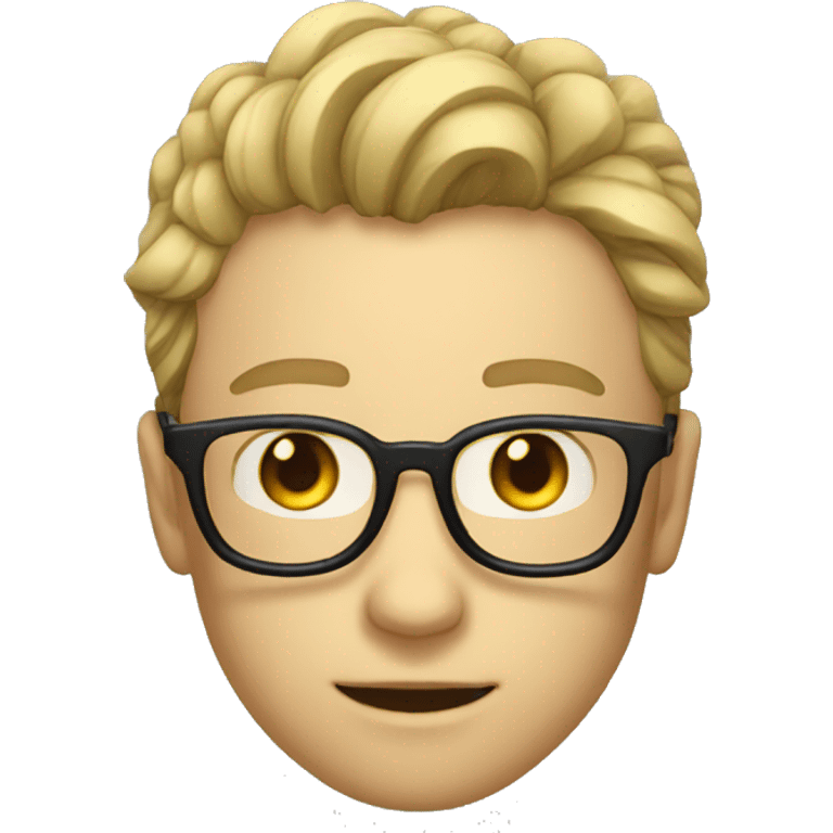 Persona con lentes emoji de wasap emoji