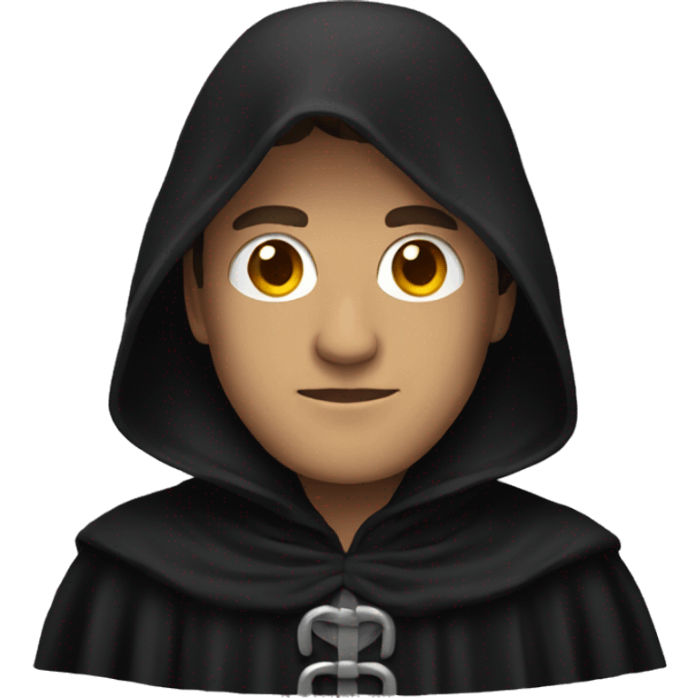 guy standing wearing a black cloak emoji