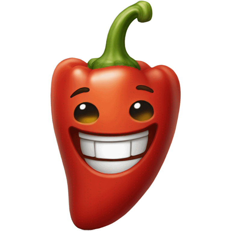 red pepper smiling emoji