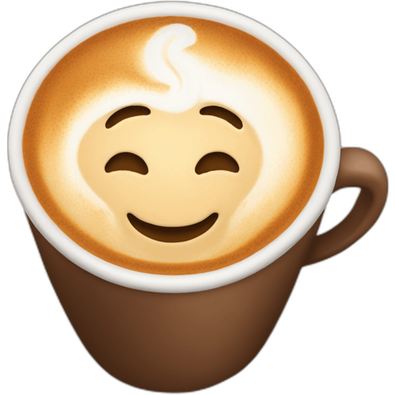 Cappuccino-cute emoji