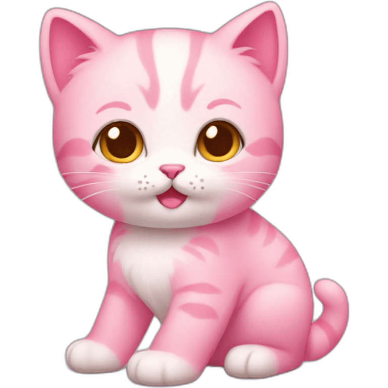 pink kitty adorable emoji