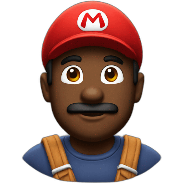 Black mario emoji