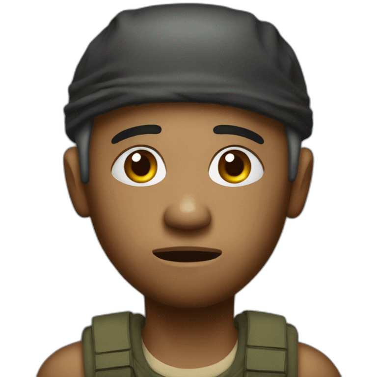 Traumatized vietnam survivor emoji