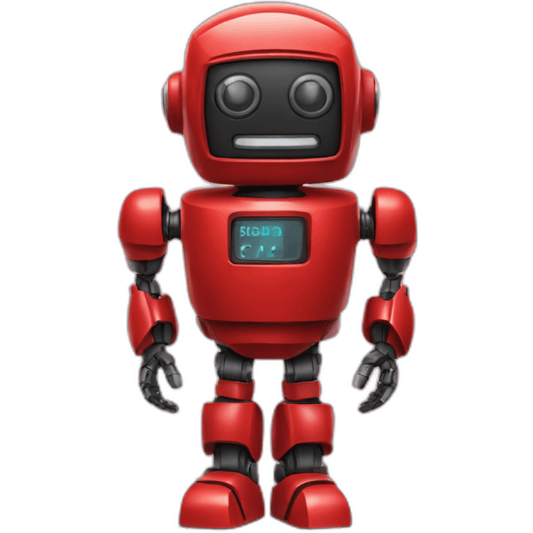 red robot number 10 emoji