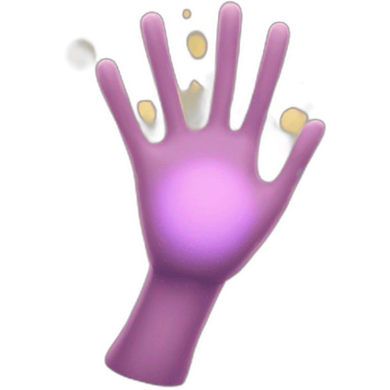 make a hand with an outgoing aura emoji