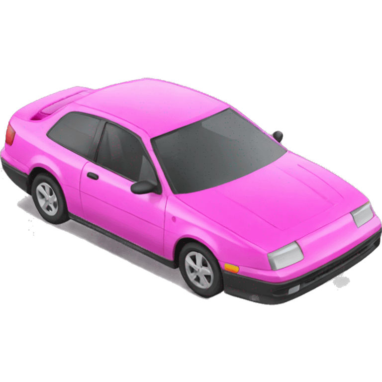 Carro color rosa emoji