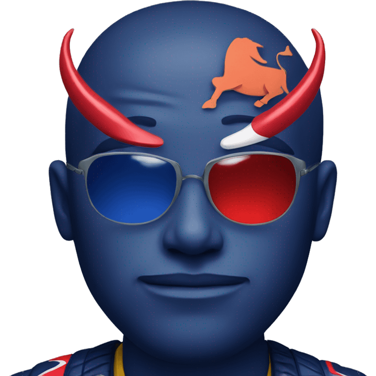 dark blue red bull emoji