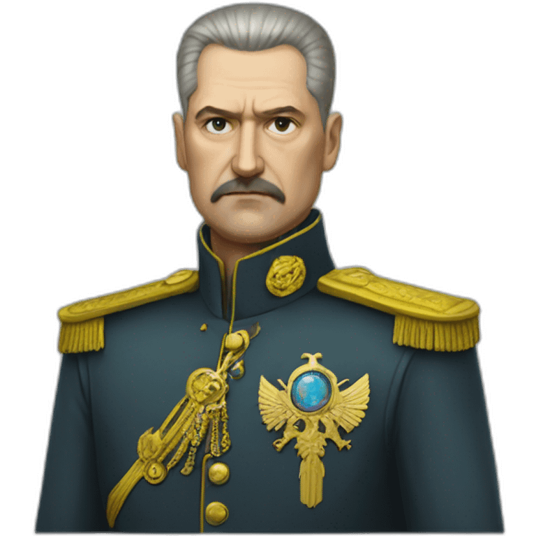 Cyberpunk Ukrainian dictator emoji