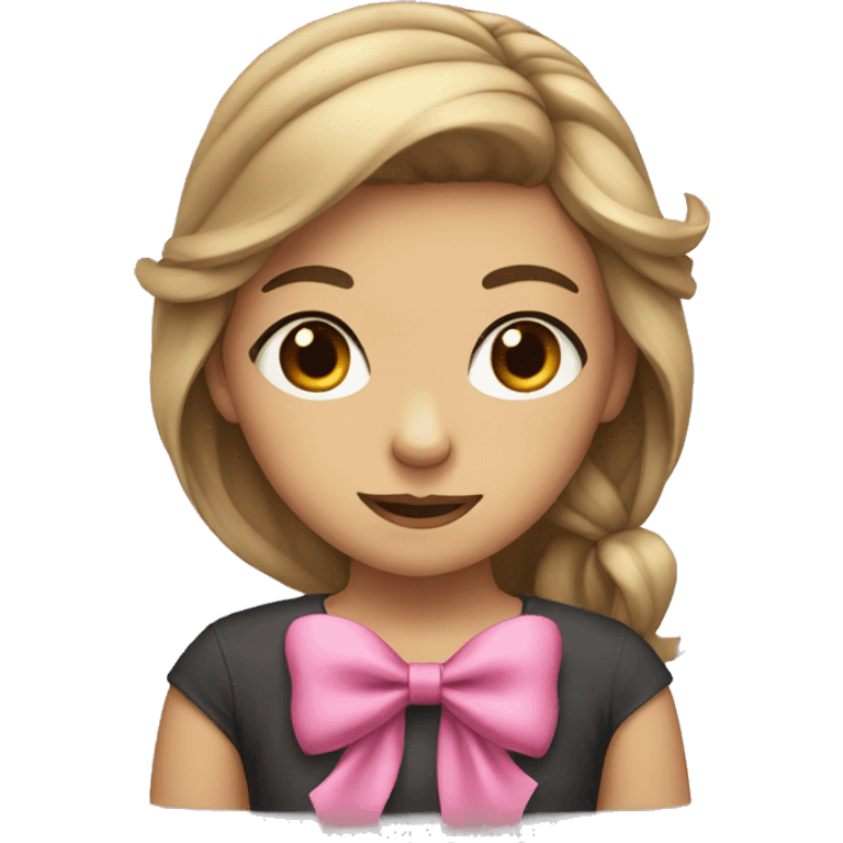 girl with a bow  emoji