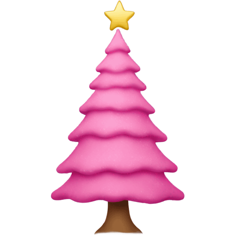 pink christmas tree emoji