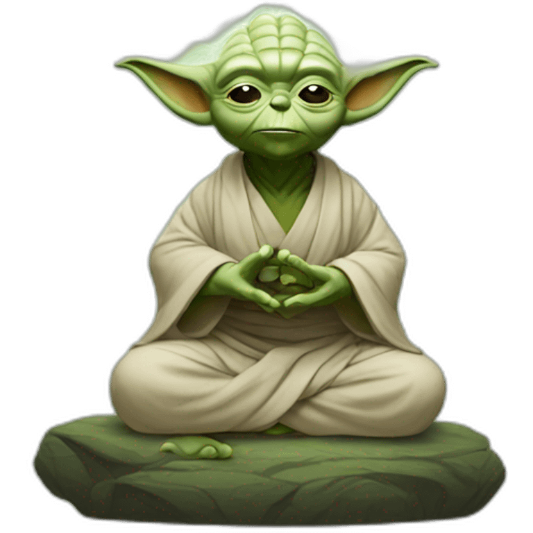 yoda meditando emoji