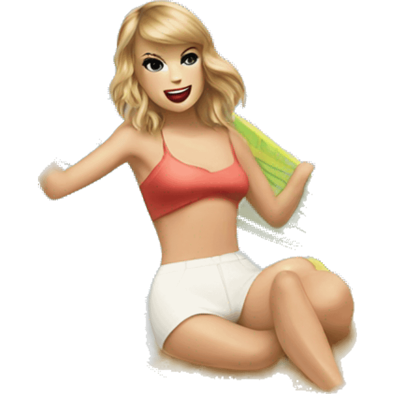 taylor swift on a surfboard  emoji