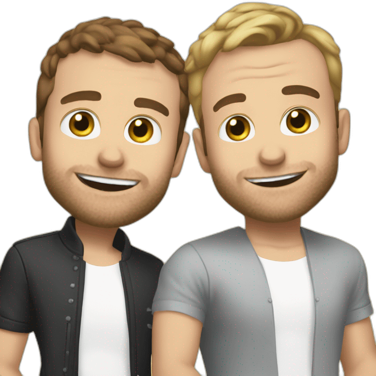 Macron and Squeezie together emoji