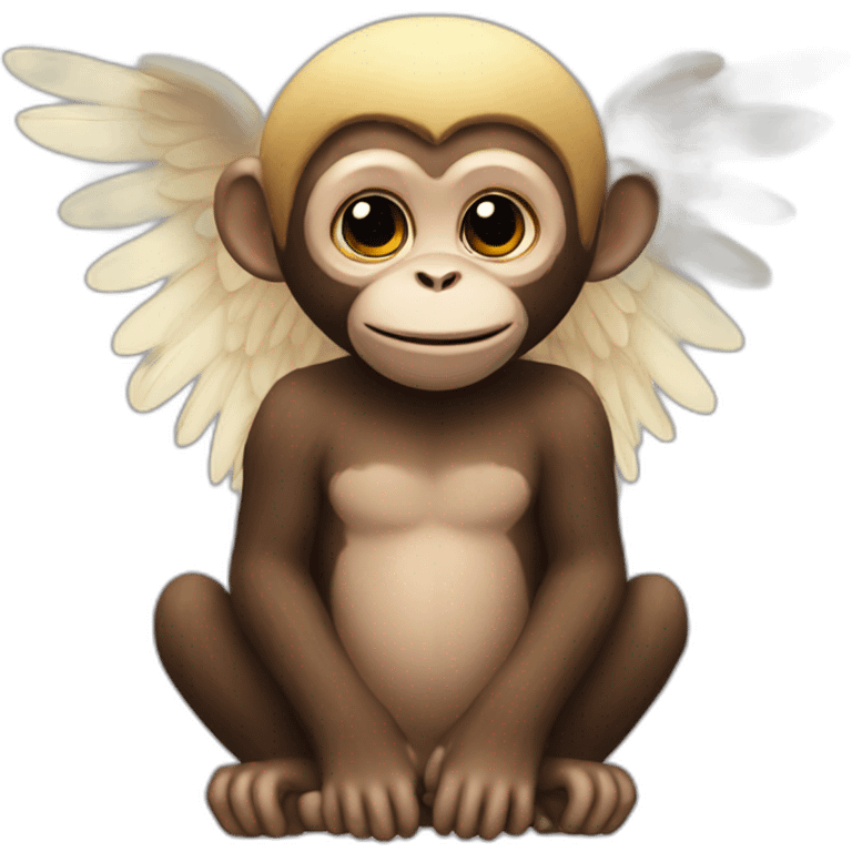 Monkey angel emoji