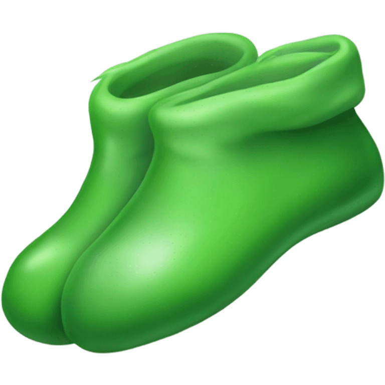 Green smelly feet emoji