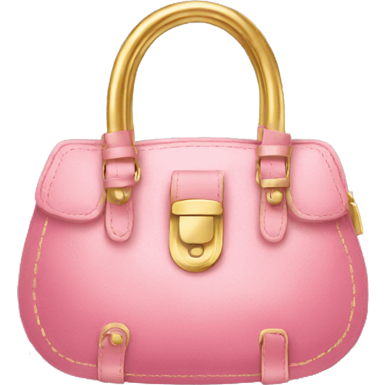 Pink and gold purse emoji