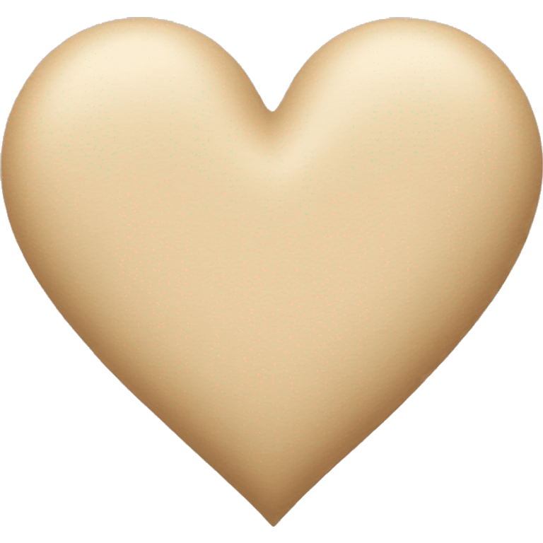 beige heart emoji