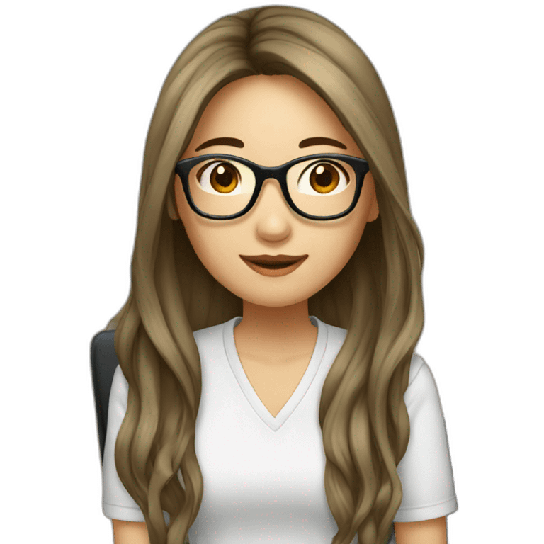 hot-asian-girl-with-long-hair-and-glasses emoji