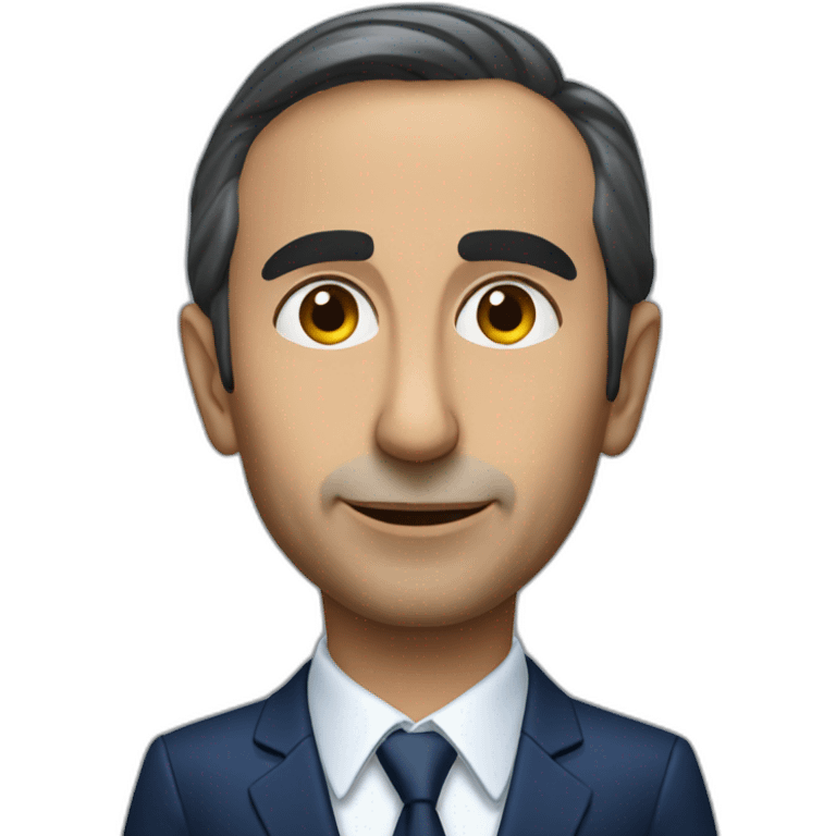 Eric zemmour with dark blue suit emoji