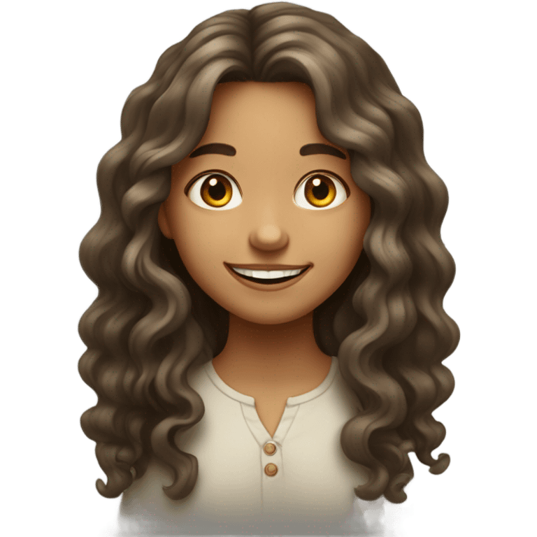 portrait of a smiling girl emoji