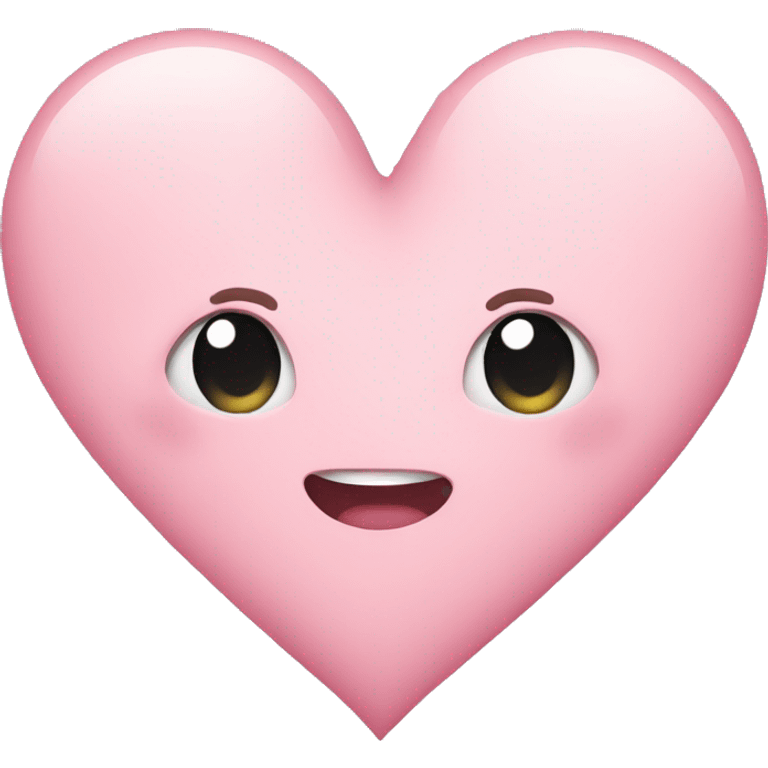 Pastel pink heart emoji